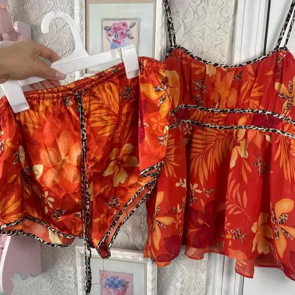 vintage secret treasures floral flowy set - Picture 2 of 6